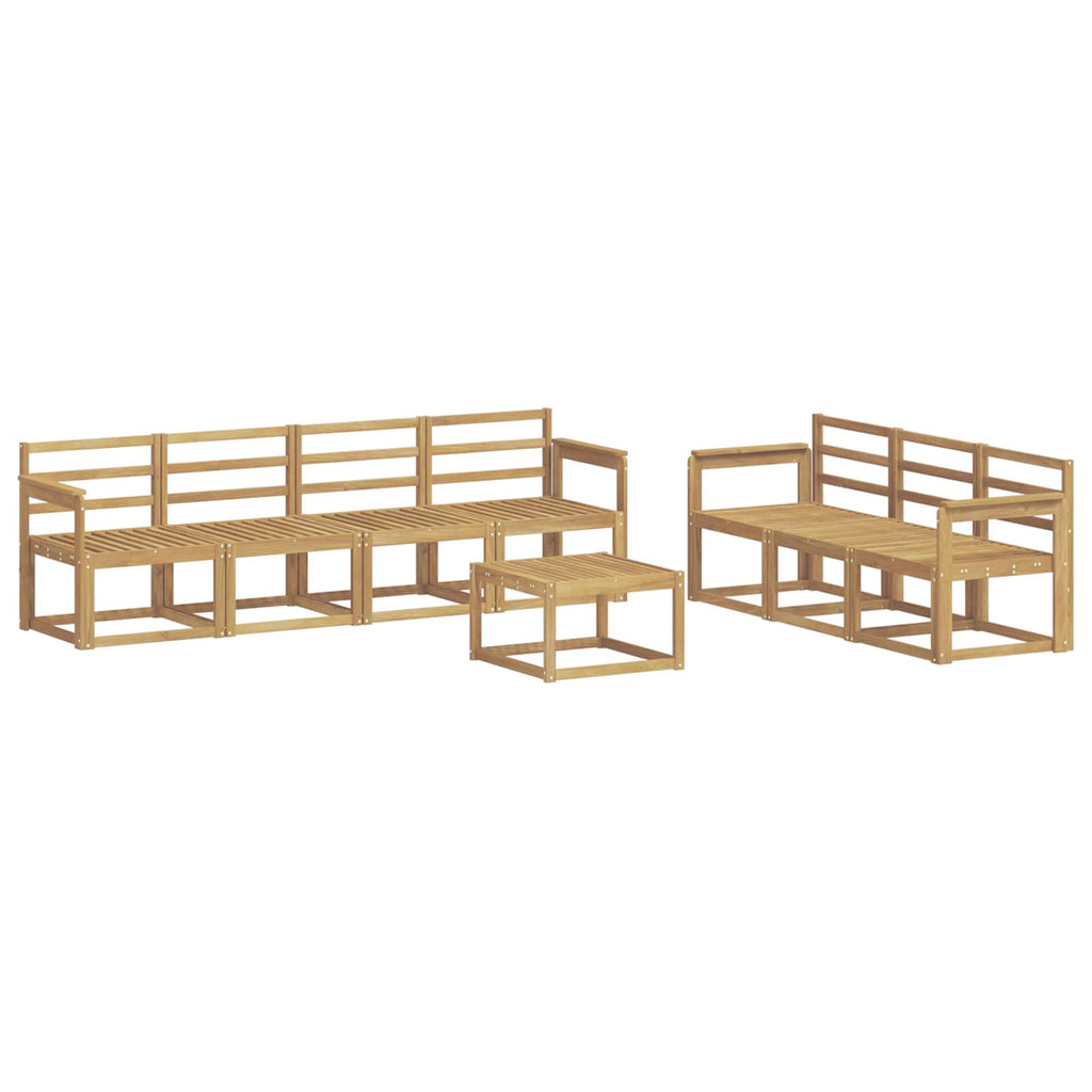 vidaXL Zestaw sof na zewnątrz 8 pcs Biały 59 x 59 x 37 cm