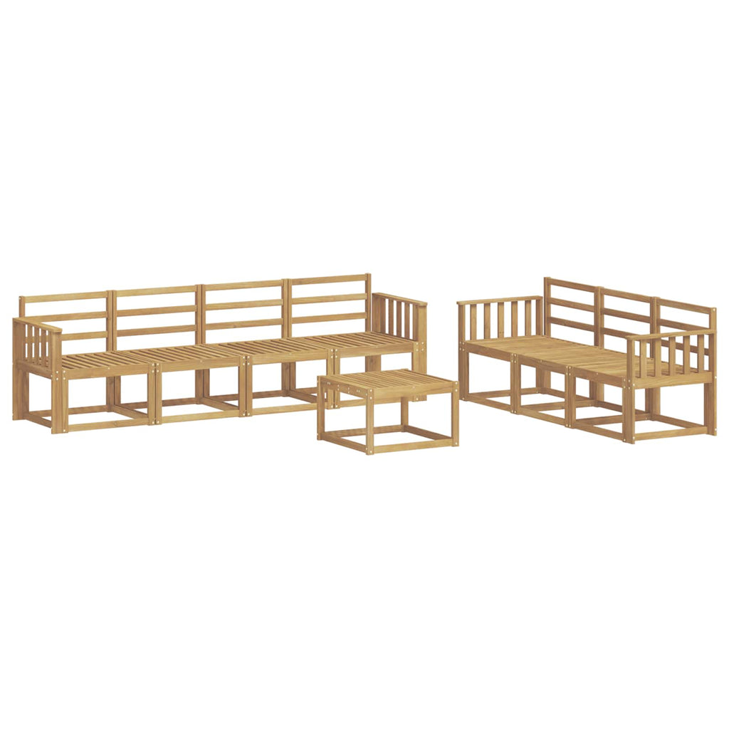 vidaXL Zestaw sof na zewnątrz 8 pcs Biały 59 x 59 x 37 cm