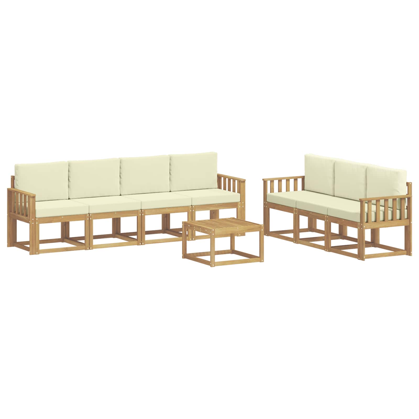 vidaXL Zestaw sof na zewnątrz 7 pcs