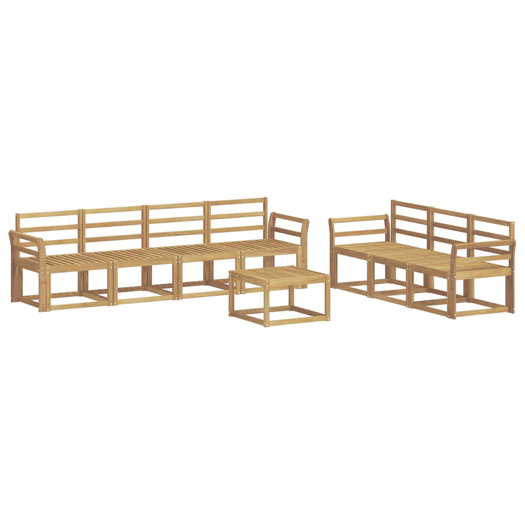 vidaXL Zestaw sof na zewnątrz 8 pcs Biały 59 x 59 x 37 cm