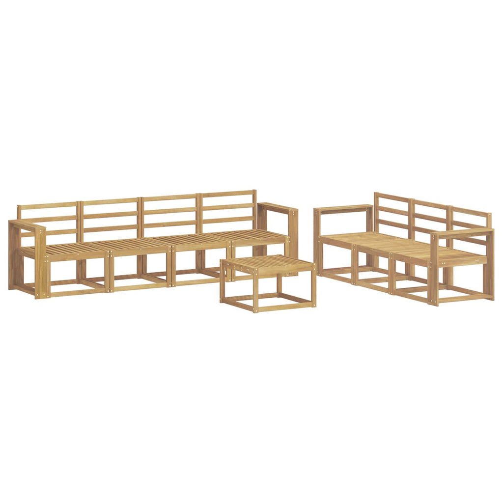 vidaXL Zestaw sof na zewnątrz 8 pcs Biały 59 x 59 x 37 cm