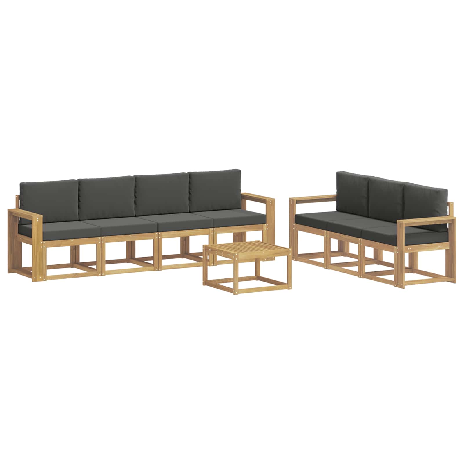vidaXL Zestaw sof na zewnątrz 7 pcs