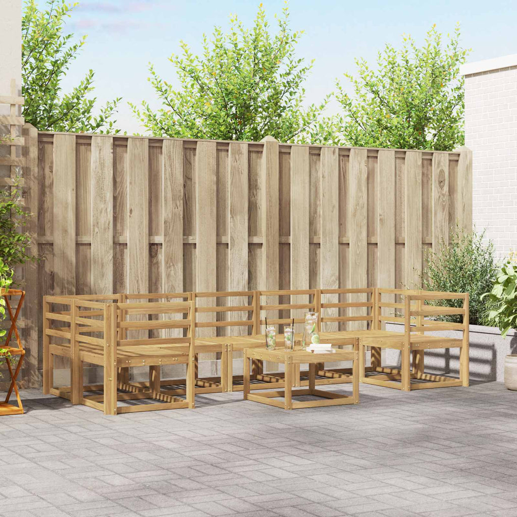 vidaXL Zestaw sof na zewnątrz 8 pcs Biały 59 x 59 x 37 cm
