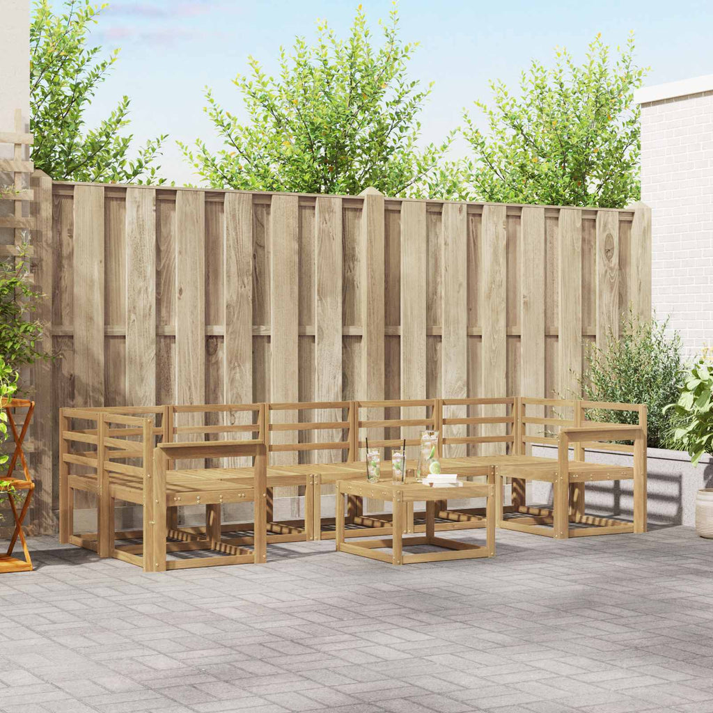 vidaXL Zestaw sof na zewnątrz 8 pcs Biały 59 x 59 x 37 cm