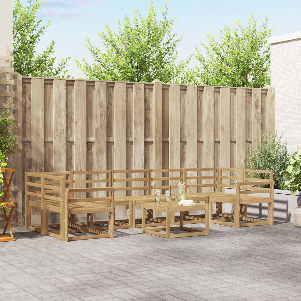 vidaXL Zestaw sof na zewnątrz 8 pcs Biały 59 x 59 x 37 cm