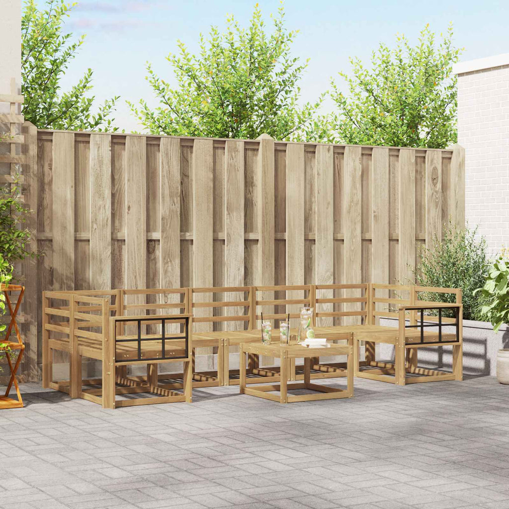 vidaXL Zestaw sof na zewnątrz 8 pcs Biały 59 x 59 x 37 cm