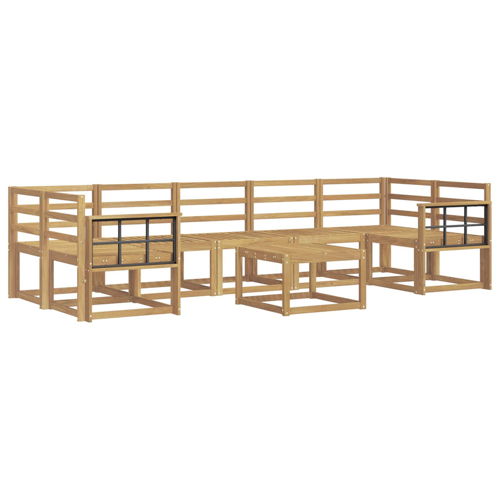 vidaXL Zestaw sof na zewnątrz 8 pcs Biały 59 x 59 x 37 cm