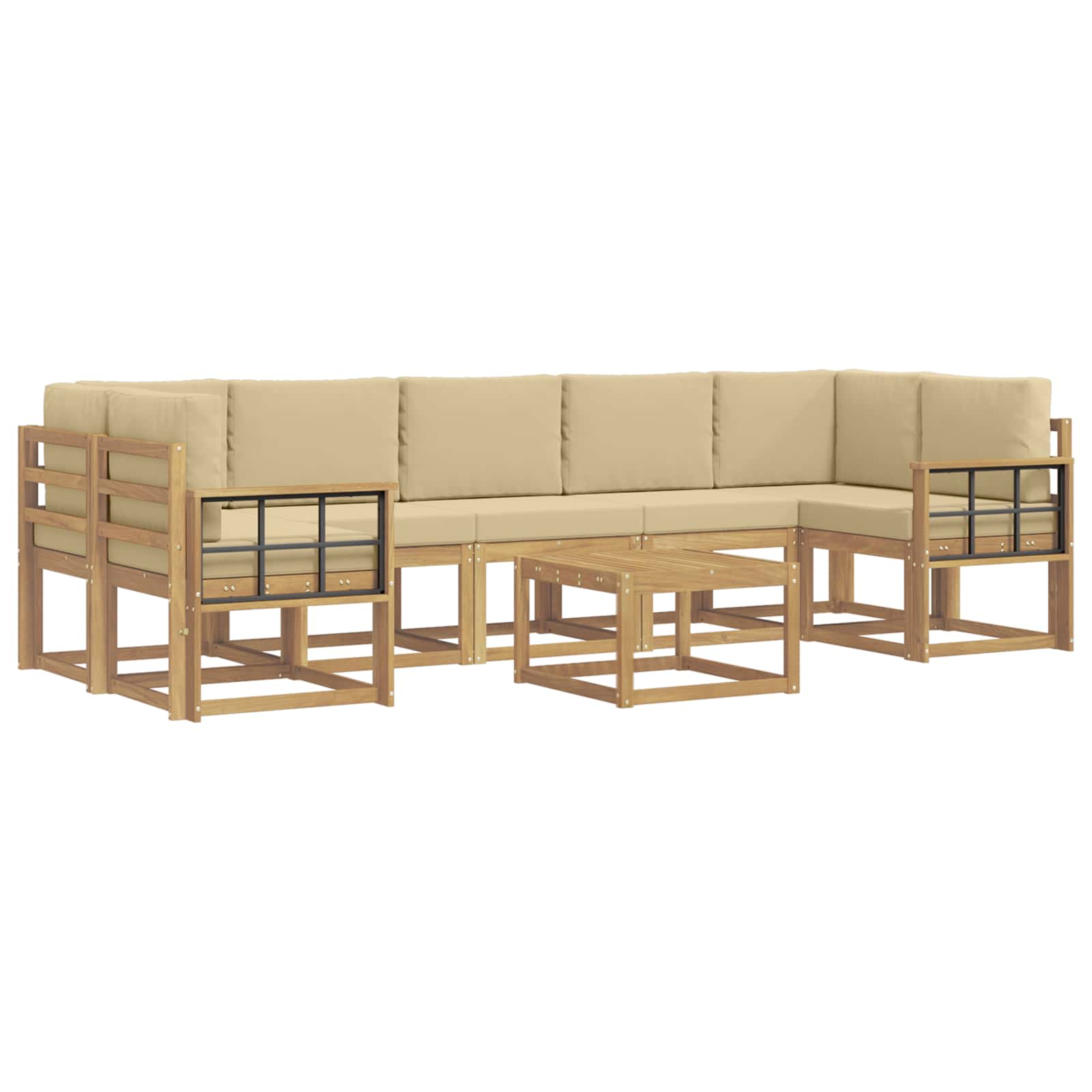 vidaXL Zestaw sof na zewnątrz 6 pcs