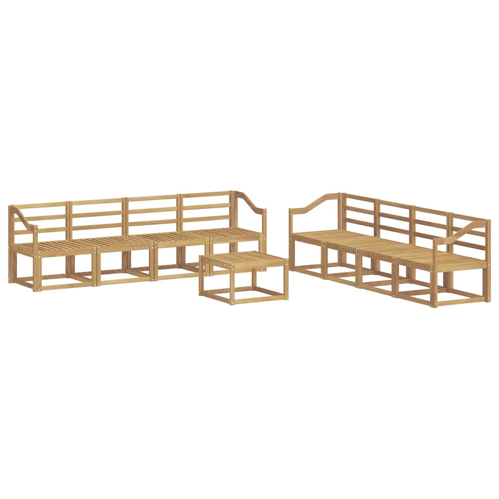 vidaXL Zestaw sof na zewnątrz 9 pcs Biały 59 x 59 x 37 cm