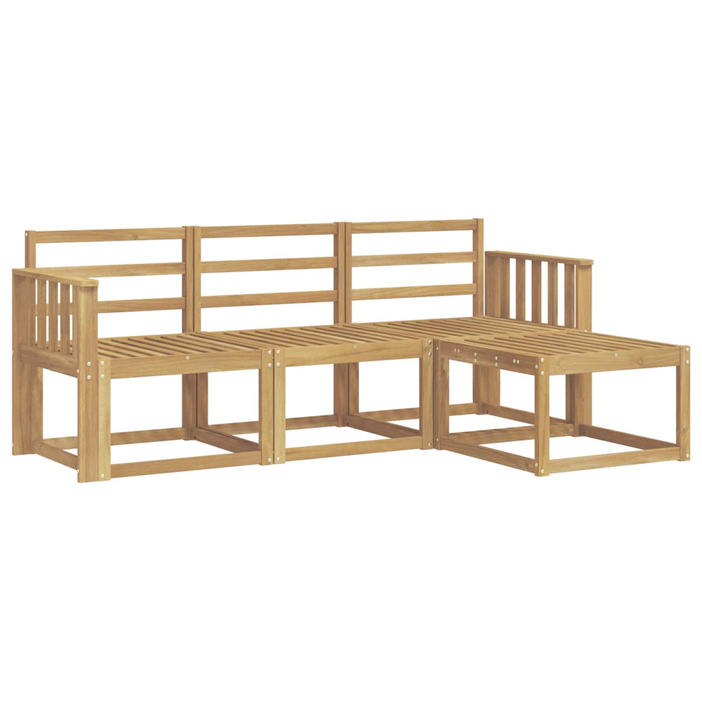 vidaXL Zestaw sof na zewnątrz 4 pcs Biały 189,5 x 122,5 x 73 cm