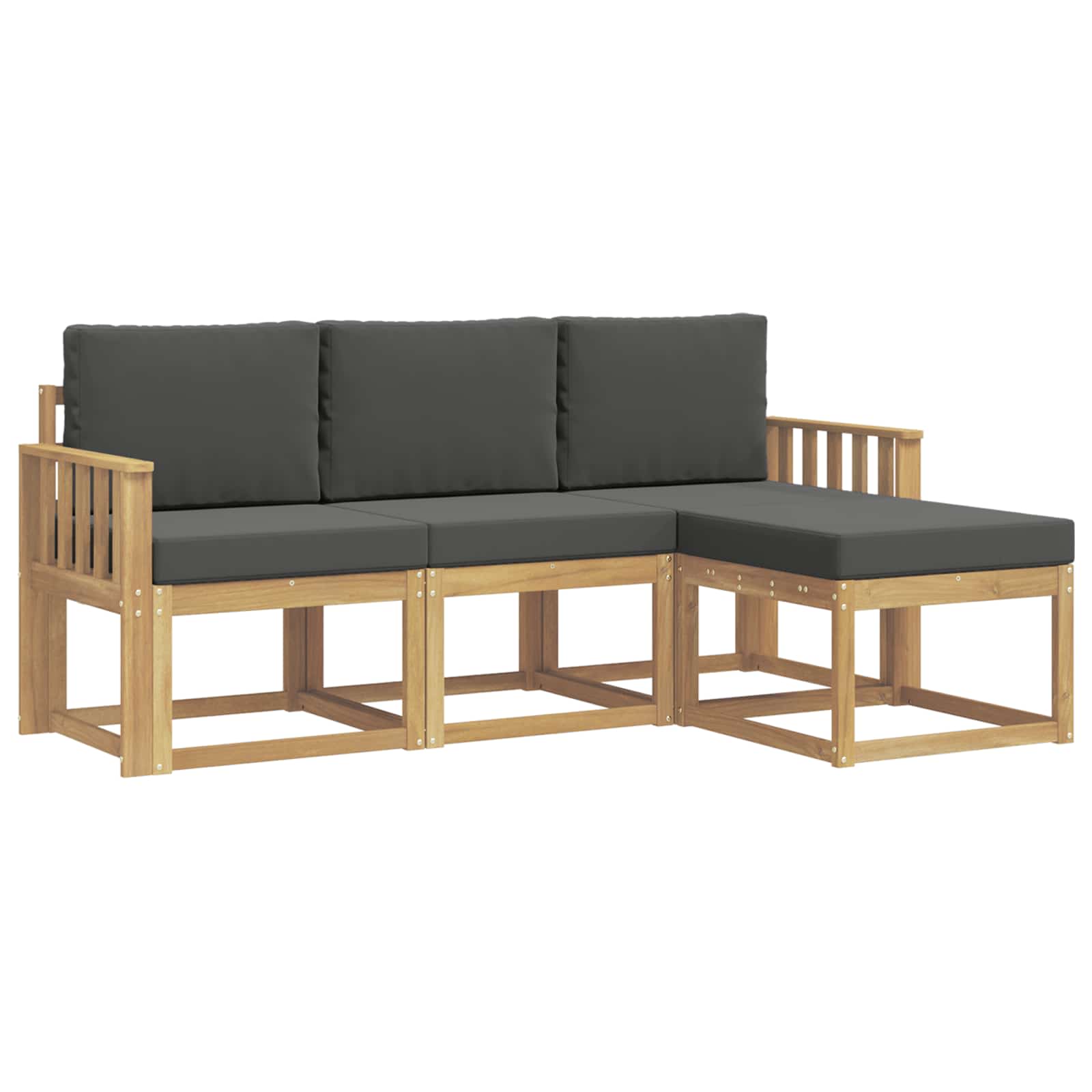 vidaXL Zestaw sof na zewnątrz 4 pcs
