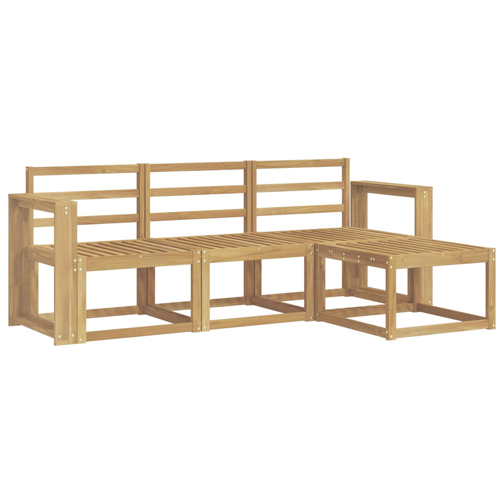 vidaXL Zestaw sof na zewnątrz 4 pcs Biały 193,5 x 122,5 x 73 cm