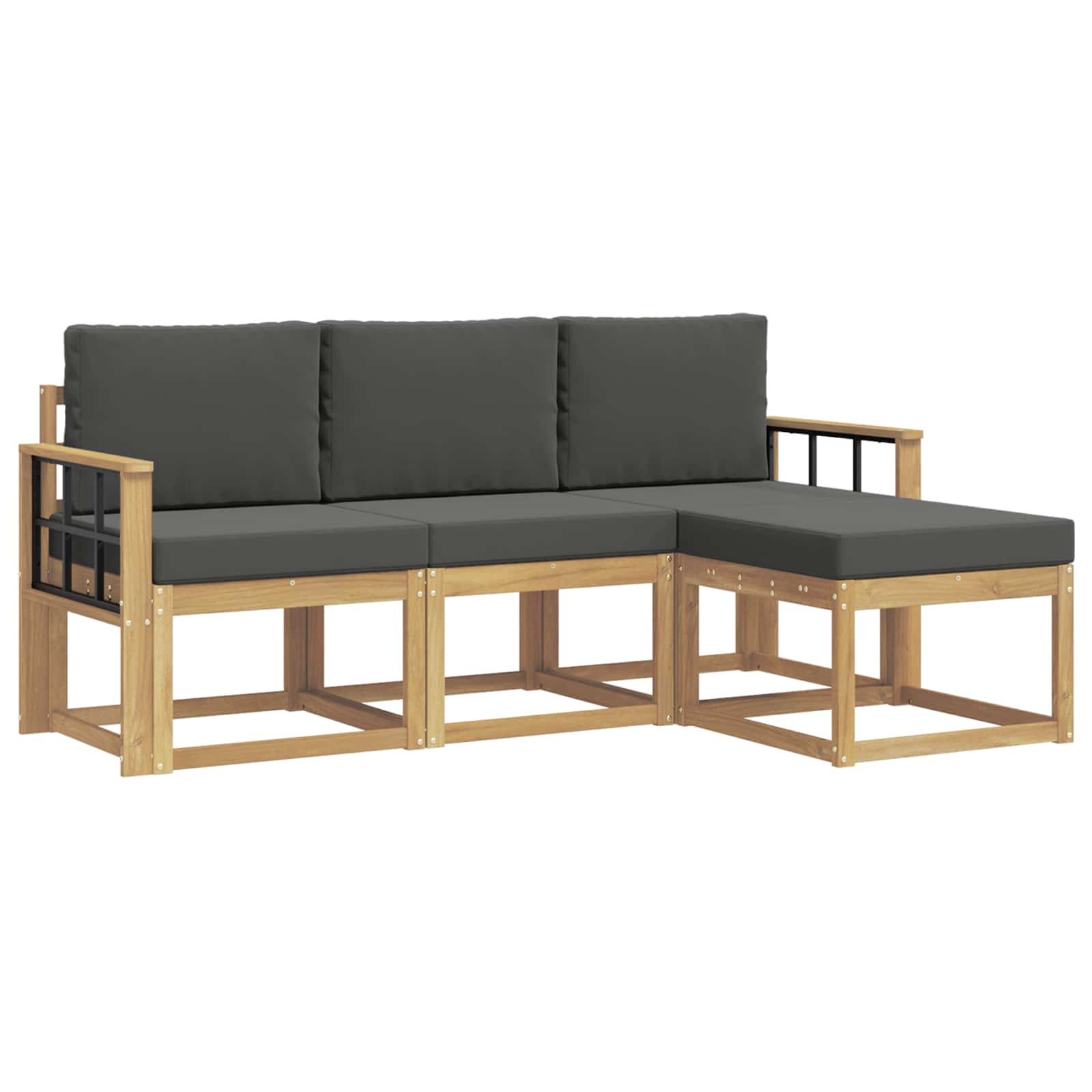 vidaXL Zestaw sof na zewnątrz 4 pcs