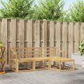 vidaXL Zestaw sof na zewnątrz 4 pcs Biały 185,5 x 122,5 x 73 cm