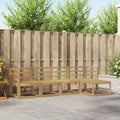 vidaXL Zestaw sof na zewnątrz 5 pcs Biały 245 x 122,5 x 73 cm