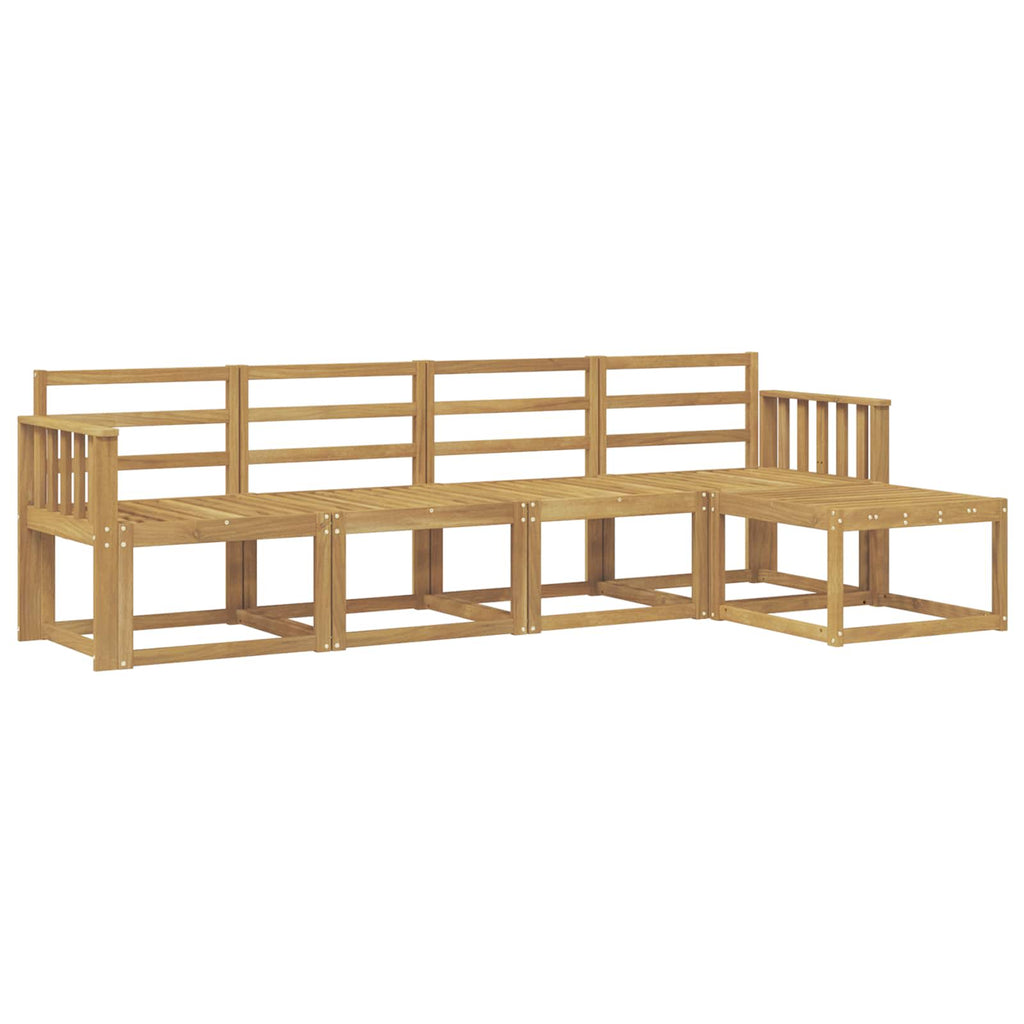 vidaXL Zestaw sof na zewnątrz 5 pcs Biały 249 x 122,5 x 73 cm