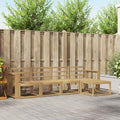 vidaXL Zestaw sof na zewnątrz 5 pcs Biały 257 x 122,5 x 73 cm