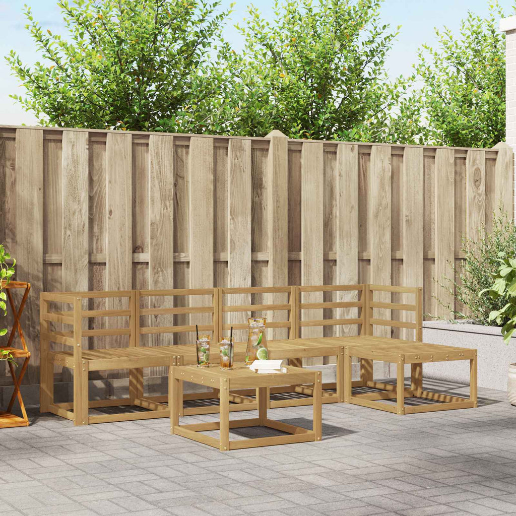 vidaXL Zestaw sof na zewnątrz 6 pcs Biały 59 x 59 x 37 cm