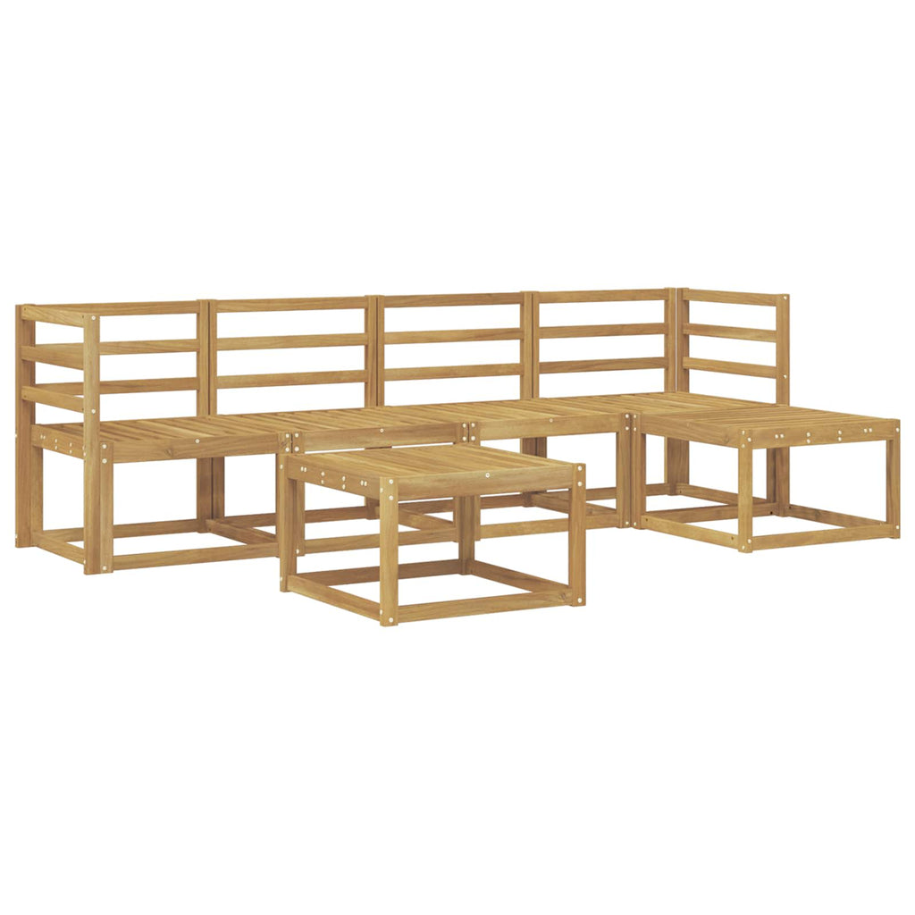 vidaXL Zestaw sof na zewnątrz 6 pcs Biały 59 x 59 x 37 cm