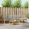 vidaXL Zestaw sof na zewnątrz 6 pcs Biały i jasnoszary 59 x 59 x 37 cm