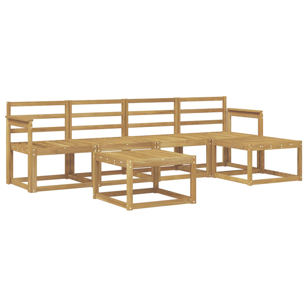 vidaXL Zestaw sof na zewnątrz 6 pcs Biały 59 x 59 x 37 cm