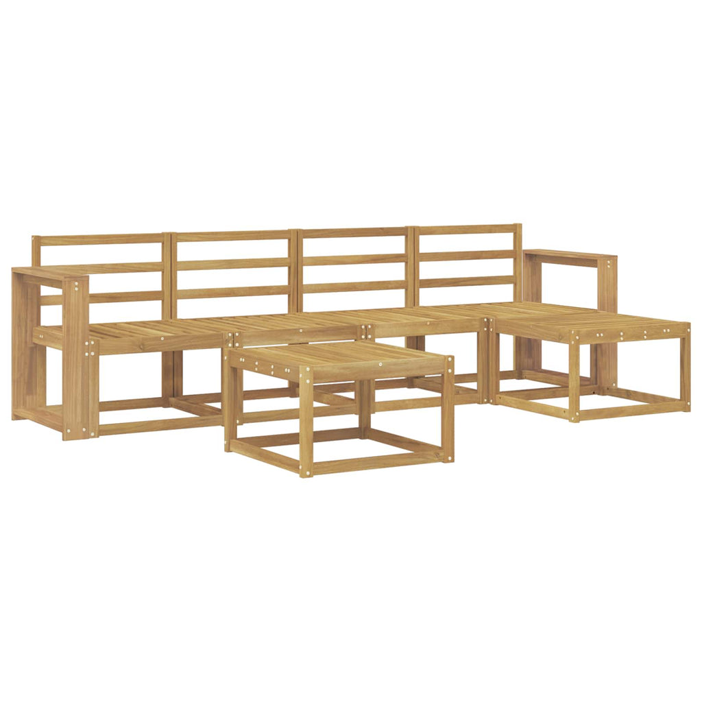 vidaXL Zestaw sof na zewnątrz 6 pcs Biały 59 x 59 x 37 cm