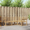 vidaXL Zestaw sof na zewnątrz 4 pcs Biały 187,5 x 128,5 x 73 cm