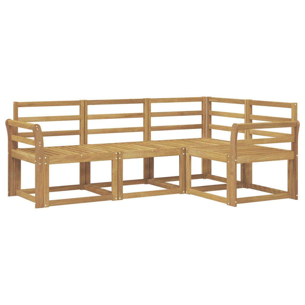 vidaXL Zestaw sof na zewnątrz 4 pcs Biały 190 x 130,5 x 73 cm