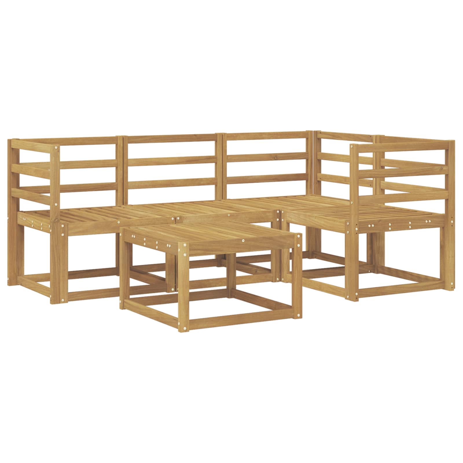 vidaXL Zestaw sof na zewnątrz 5 pcs Biały 59 x 59 x 37 cm