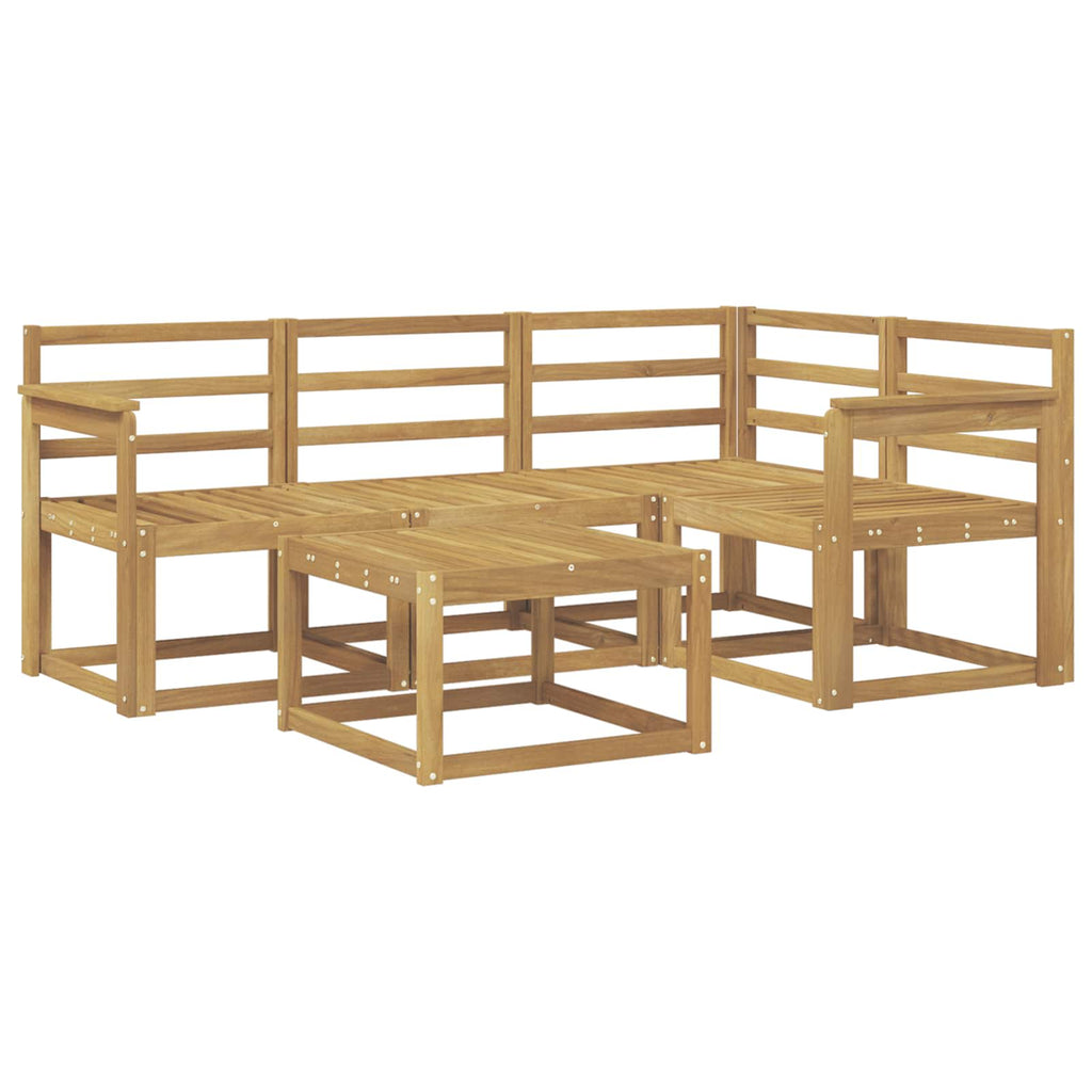 vidaXL Zestaw sof na zewnątrz 5 pcs Biały 59 x 59 x 37 cm