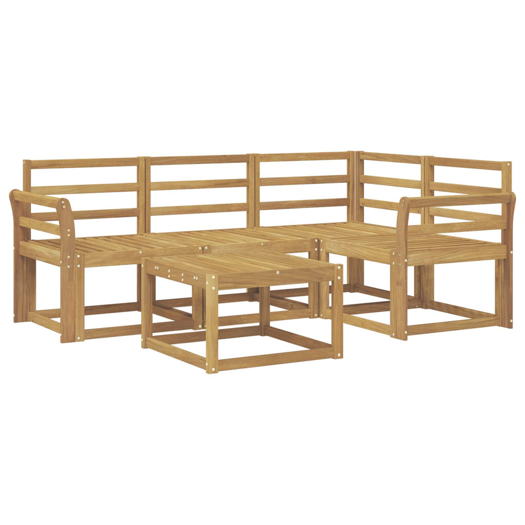 vidaXL Zestaw sof na zewnątrz 5 pcs Biały 59 x 59 x 37 cm