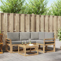 vidaXL Zestaw sof na zewnątrz 5 pcs Biały i jasnoszary 59 x 59 x 37 cm