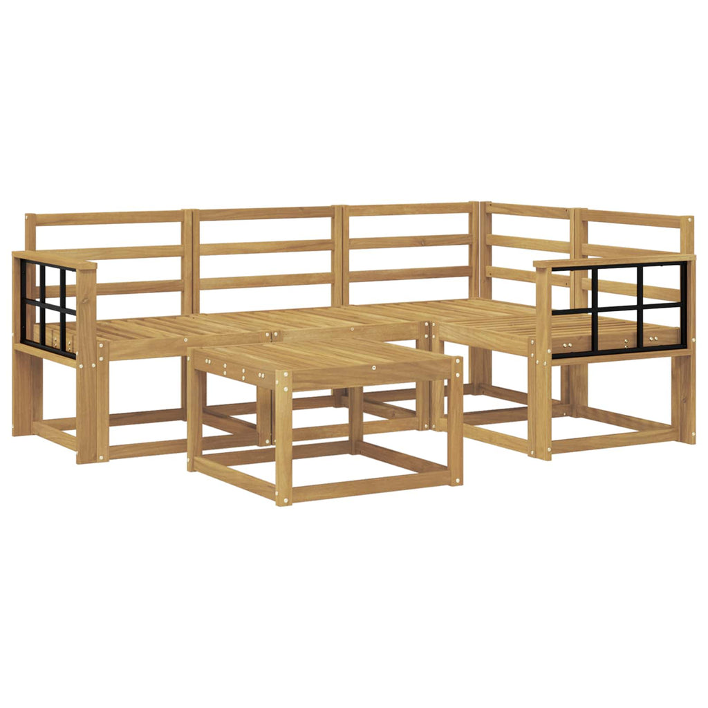vidaXL Zestaw sof na zewnątrz 5 pcs Biały 59 x 59 x 37 cm