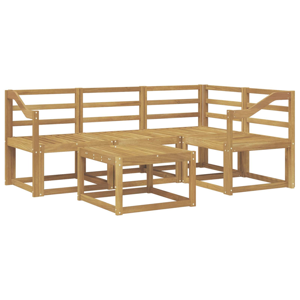 vidaXL Zestaw sof na zewnątrz 5 pcs Biały 59 x 59 x 37 cm