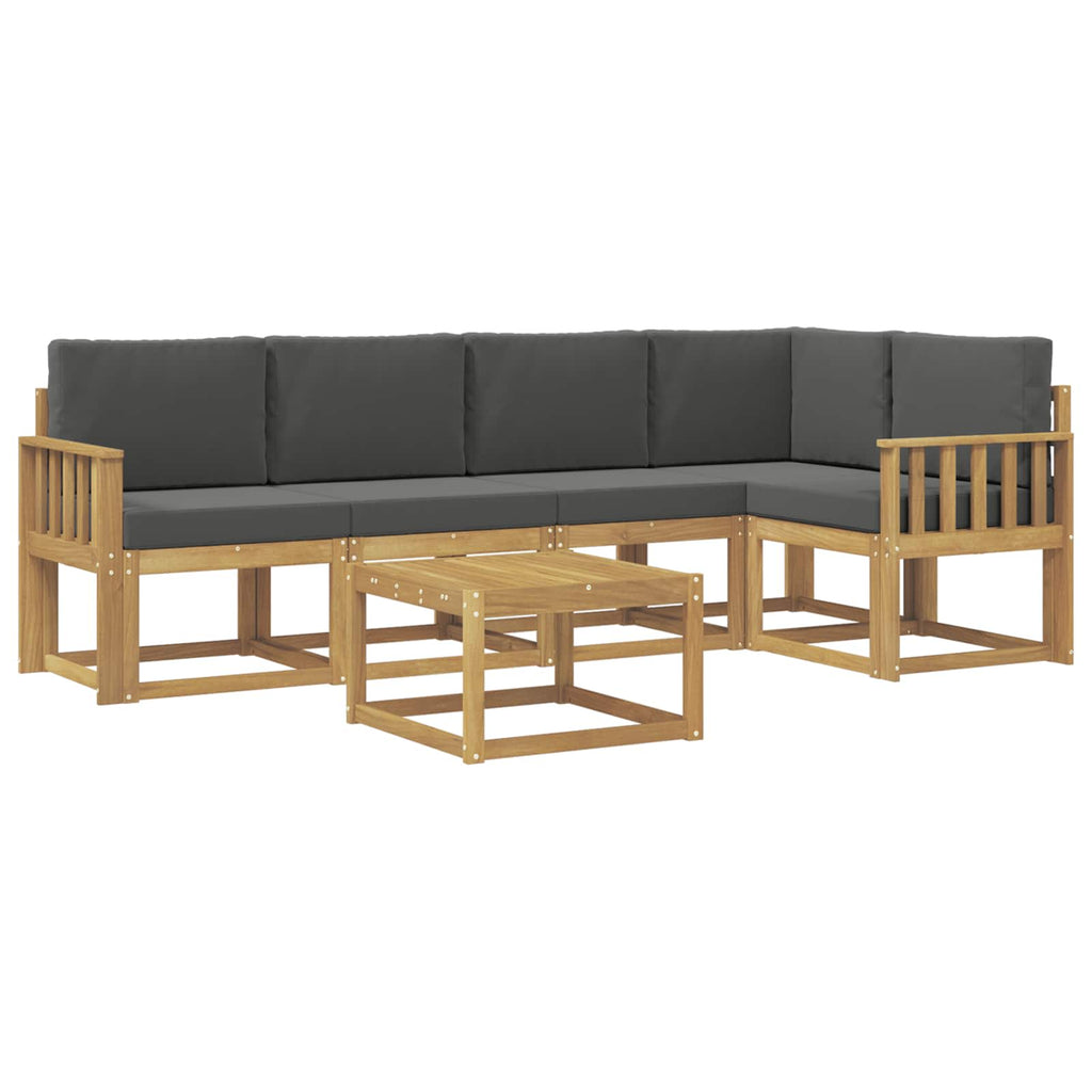 vidaXL Zestaw sof na zewnątrz z poduszką 6 pcs Biały i antracyt