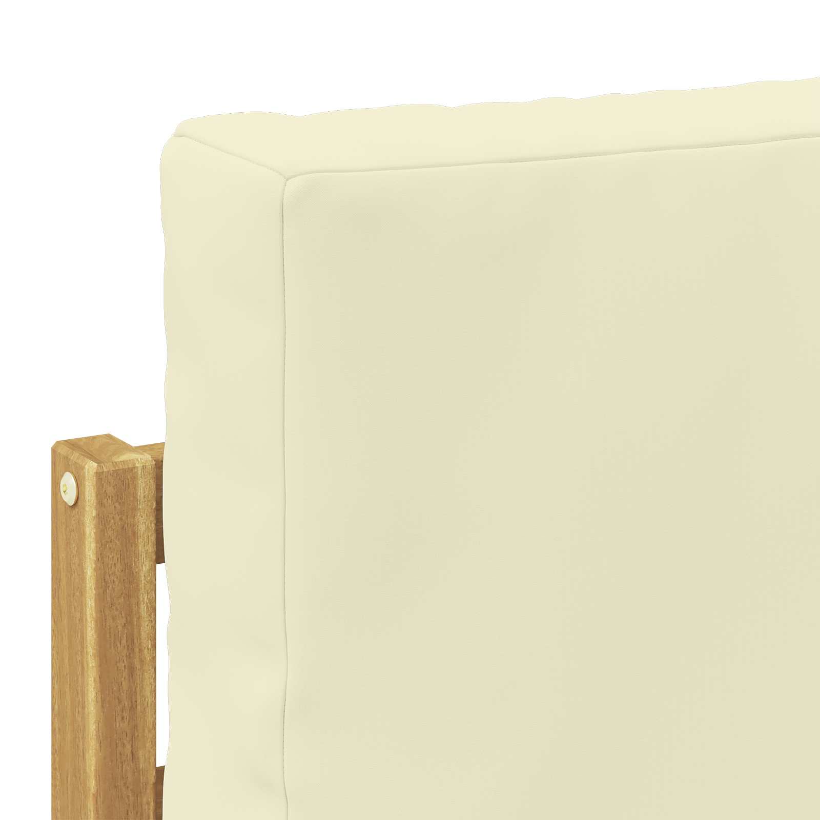 vidaXL Zestaw sof na zewnątrz 8 pcs Biały i kremowy Poliester