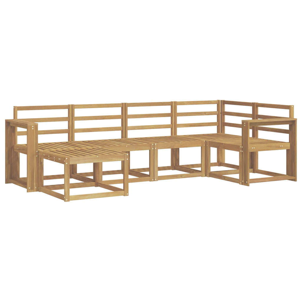 vidaXL Zestaw sof na zewnątrz 6 pcs Biały Lite Drewno Akacji