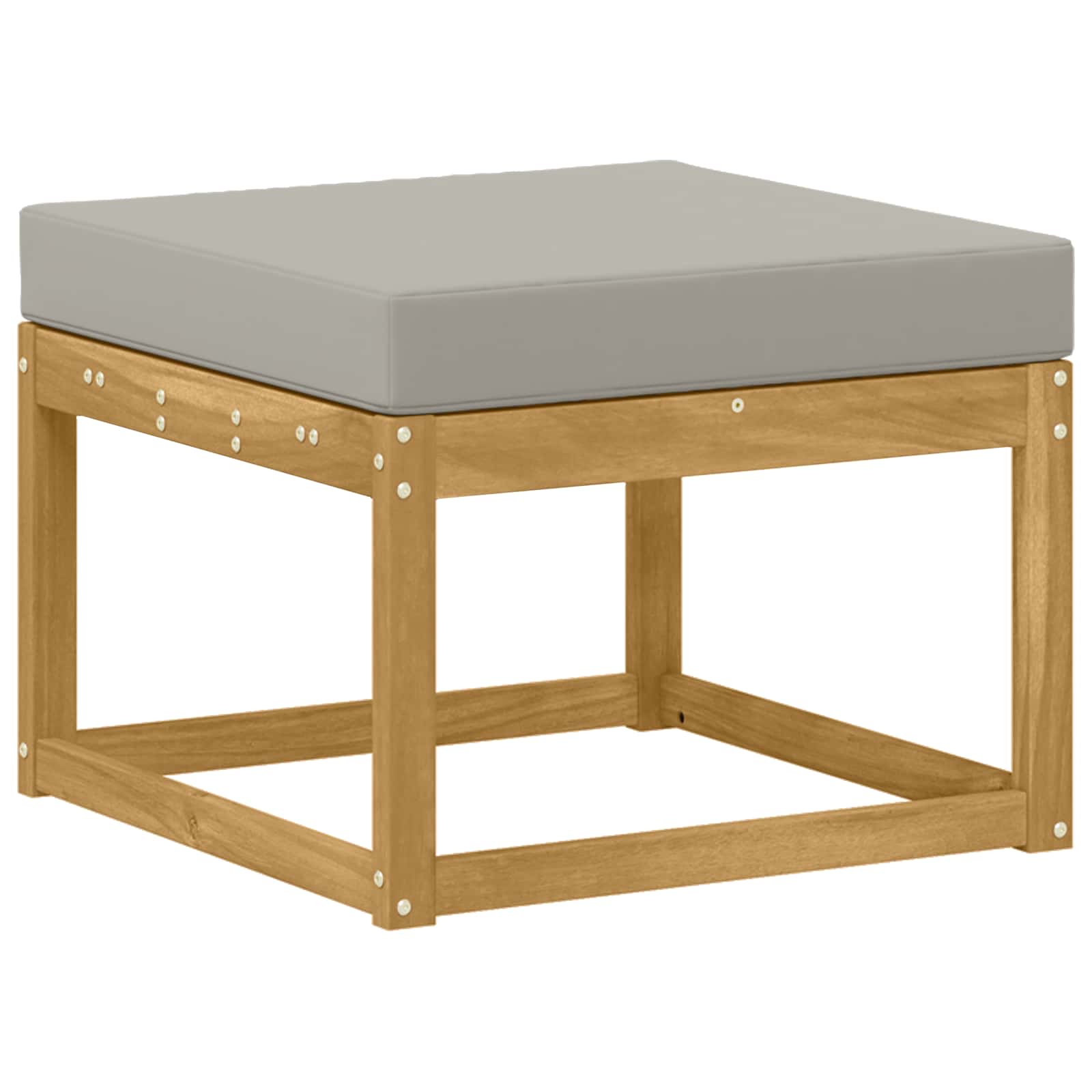 vidaXL Zestaw sof na zewnątrz z poduszką 9 pcs Biały i jasnoszary