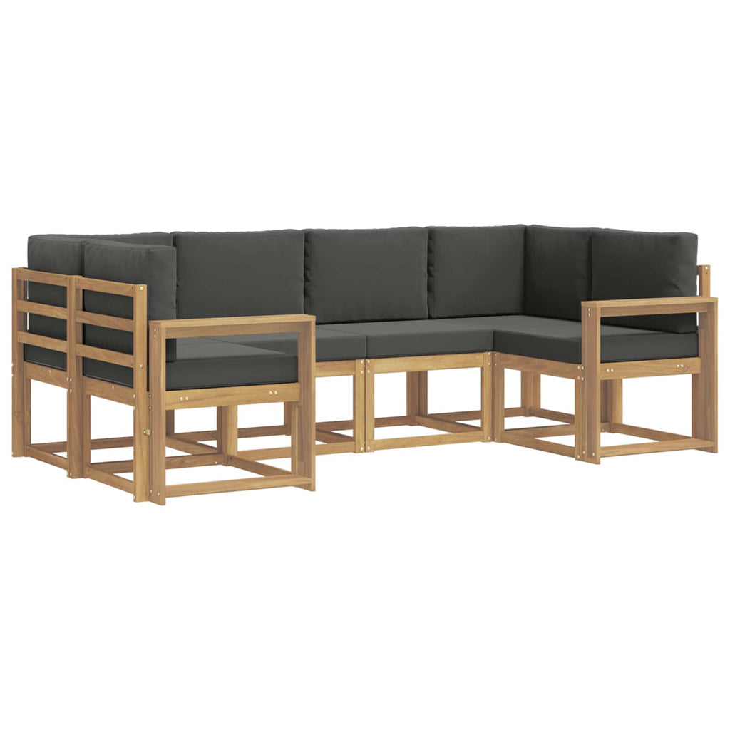 vidaXL Zestaw sof na zewnątrz z poduszką 6 pcs Biały i antracyt