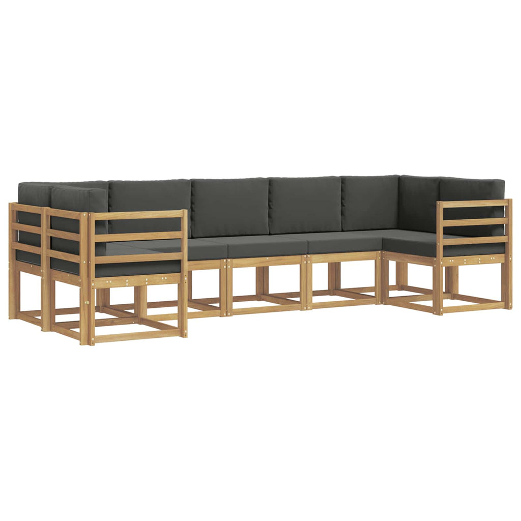 vidaXL Zestaw sof na zewnątrz z poduszką 7 pcs Biały i antracyt