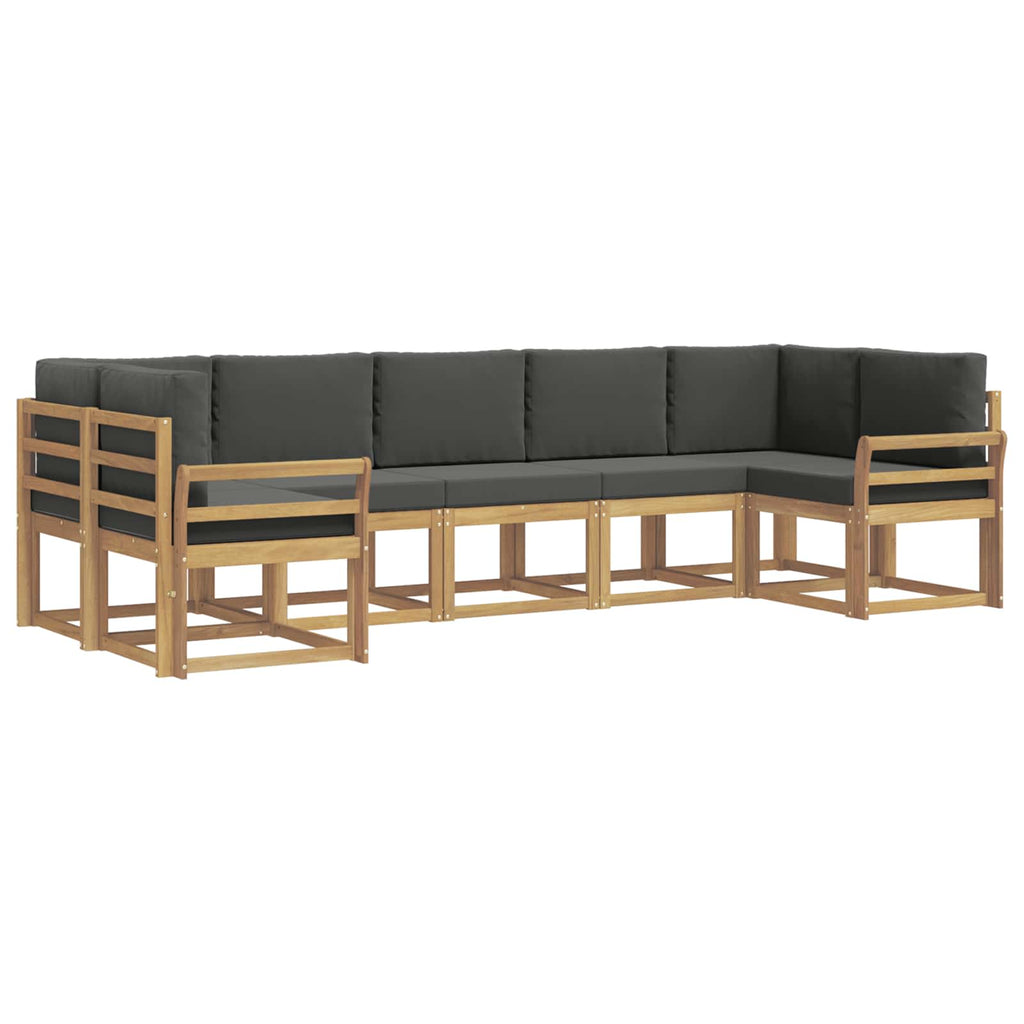 vidaXL Zestaw sof na zewnątrz z poduszką 7 pcs Biały i antracyt