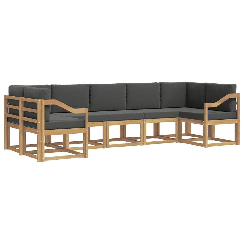 vidaXL Zestaw sof na zewnątrz z poduszką 7 pcs Lite Drewno Akacji
