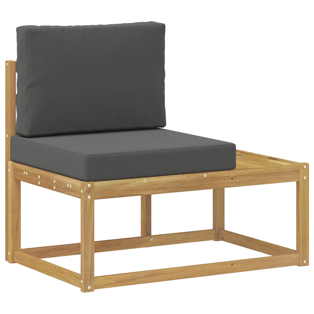 vidaXL Zestaw sof na zewnątrz 3 pcs Biały i antracyt Poliester