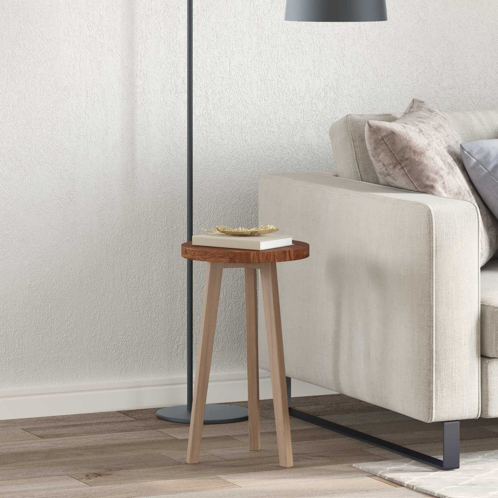 vidaXL Blat stołu Jasny Brąz Ø 30 x 2,5 cm Dąb lite