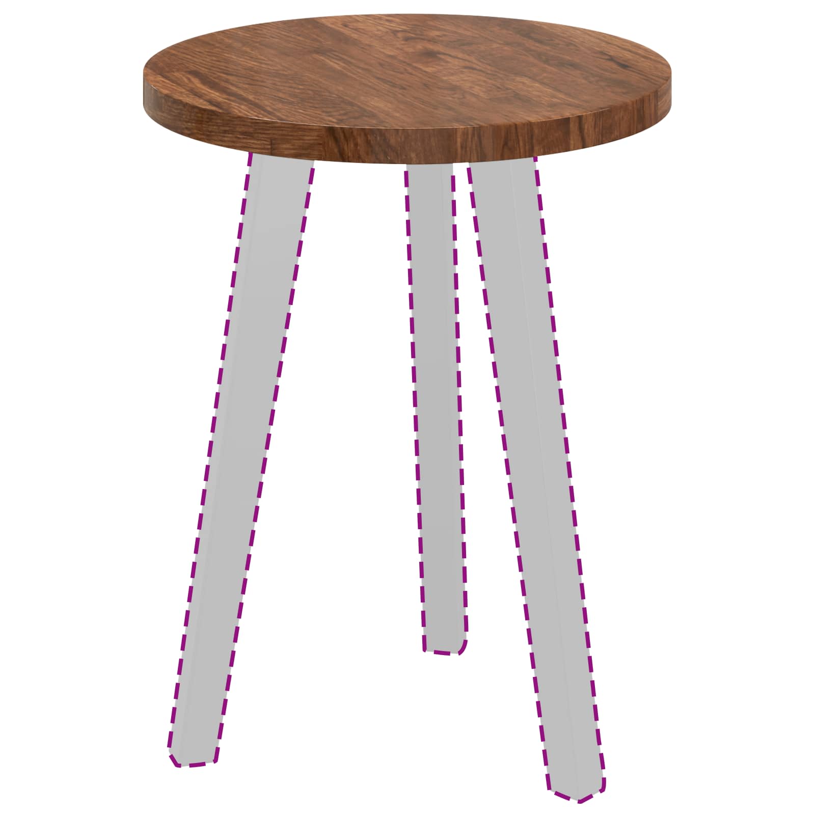 vidaXL Blat stołu Jasny Brąz Ø 40 x 2,5 cm Dąb lite