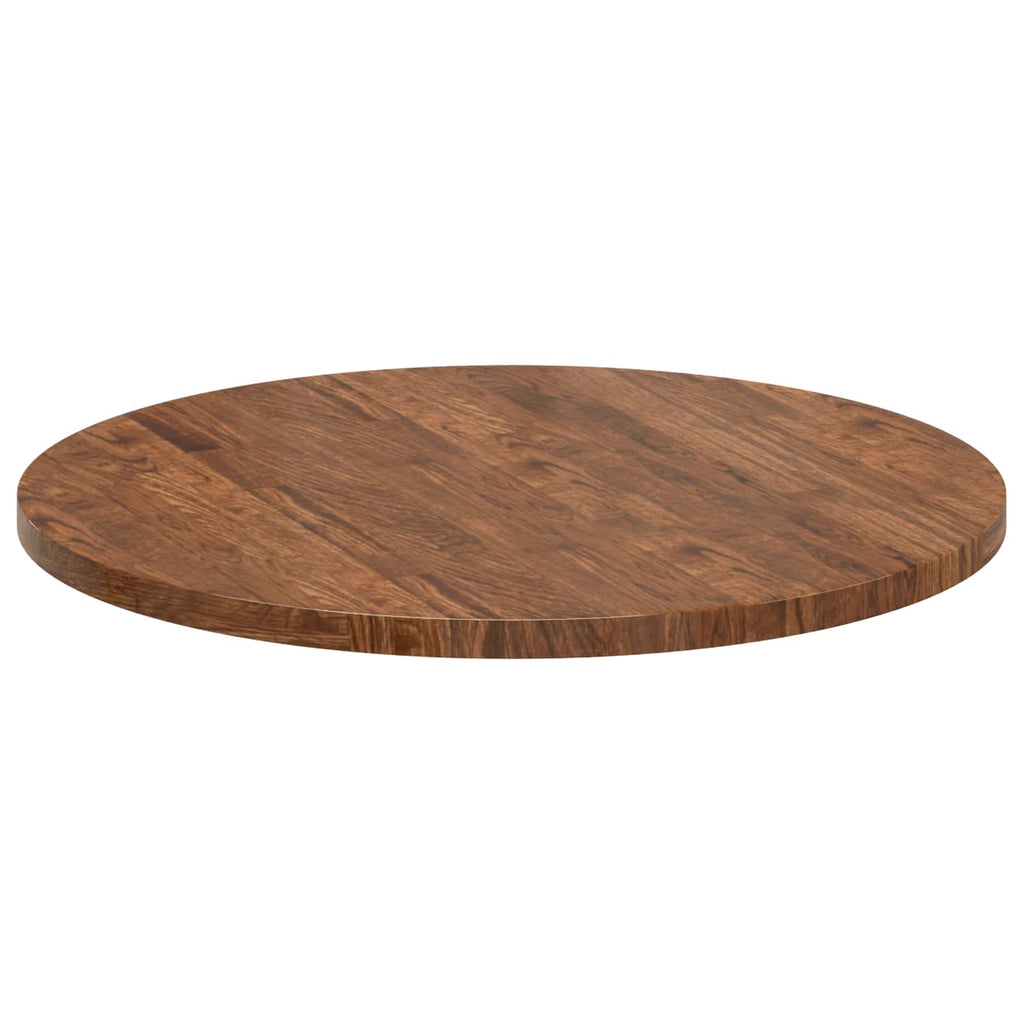 vidaXL Blat stołu Jasny Brąz Ø 70 x 2,5 cm Dąb lite