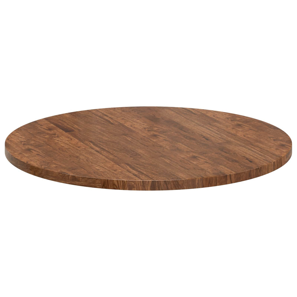 vidaXL Blat stołu Jasny Brąz Ø 80 x 2,5 cm Dąb lite