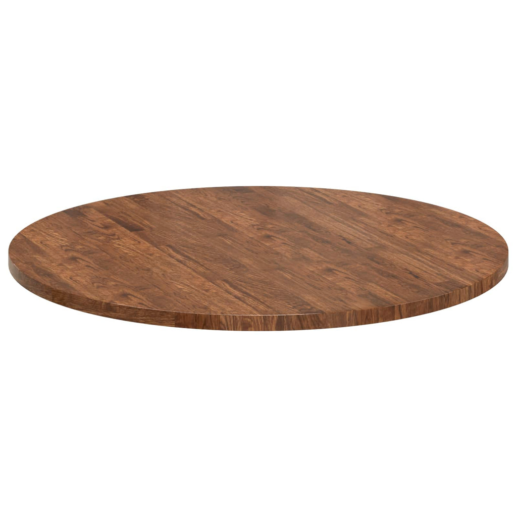 vidaXL Blat stołu Jasny Brąz Ø 90 x 2,5 cm Dąb lite