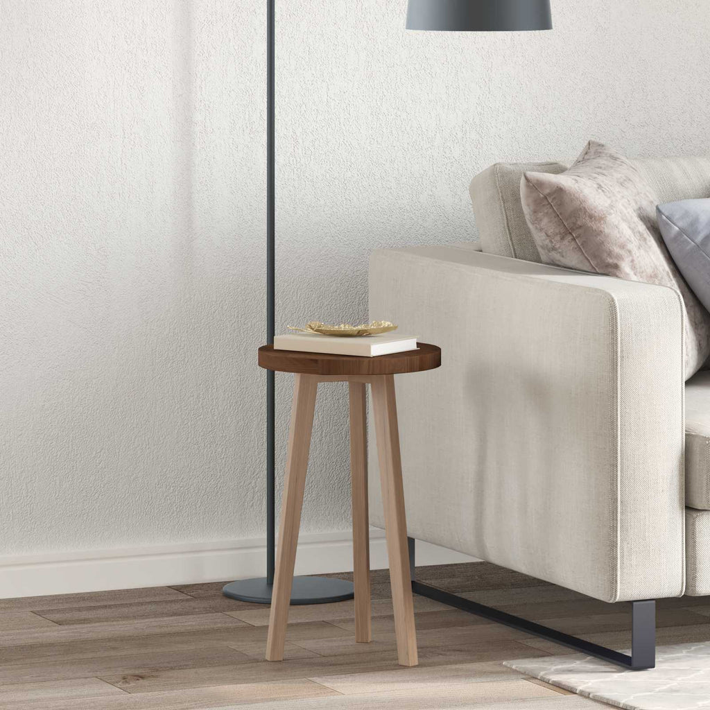 vidaXL Blat stołu Ciemny brąz Ø 30 x 2,5 cm Dąb lite