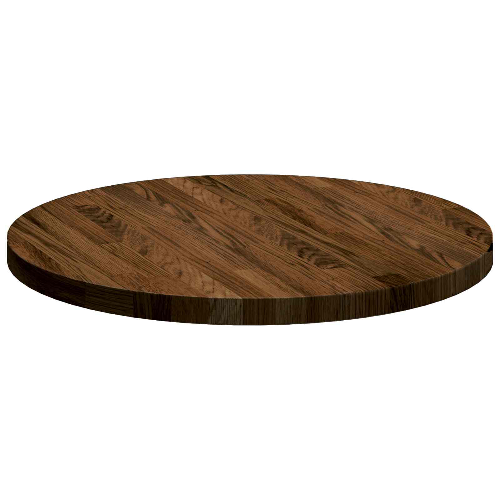 vidaXL Blat stołu Ciemny brąz Ø 50 x 2,5 cm Dąb lite